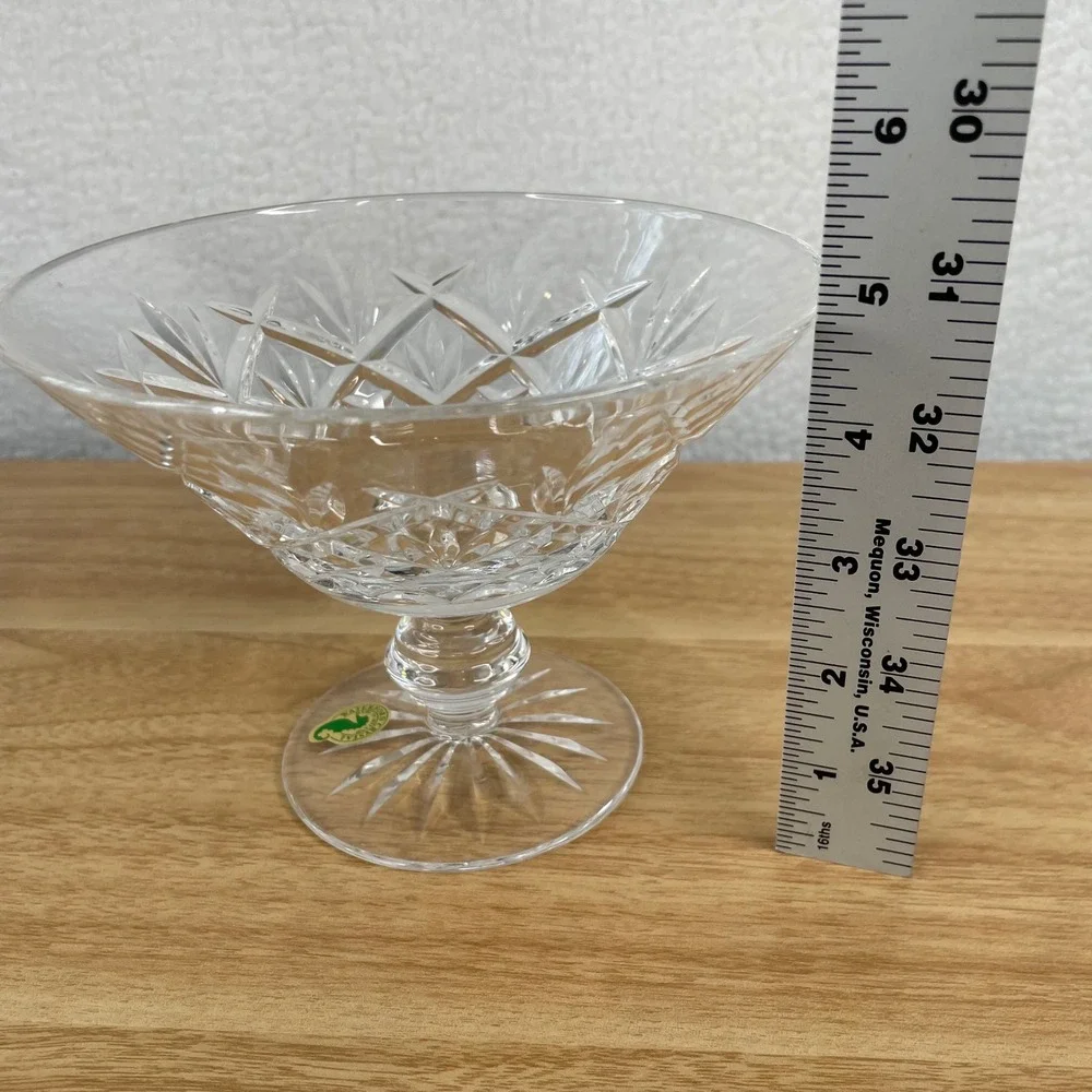 Waterford Crystal Lismore Footed Dessert Bowl 6 Inch Made in Ireland Glassware